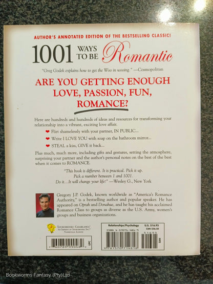 1001 Ways to Be Romantic by Gregory J.P. Godek - Bookworm Fantasy