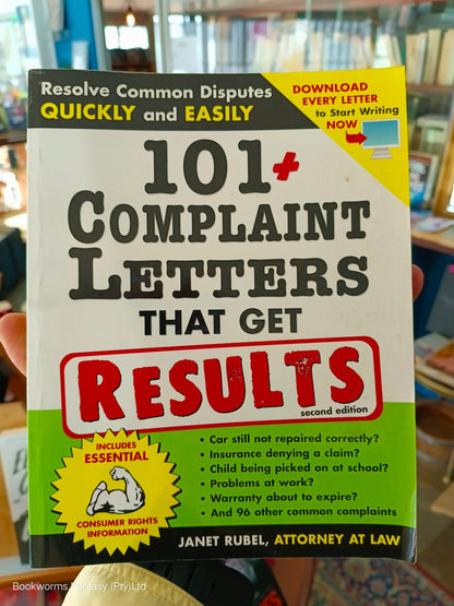 101+ Complaint Letters That Get Results by Janet Rubel - Bookworm Fantasy