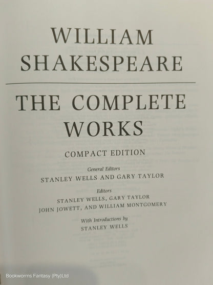 William Shakespeare by Stanley Wells & Gary Taylor (Editors)