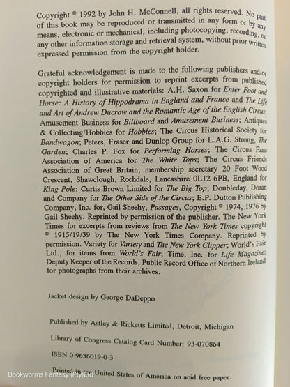 A Ring, a Horse and a Clown by John H. McConnell