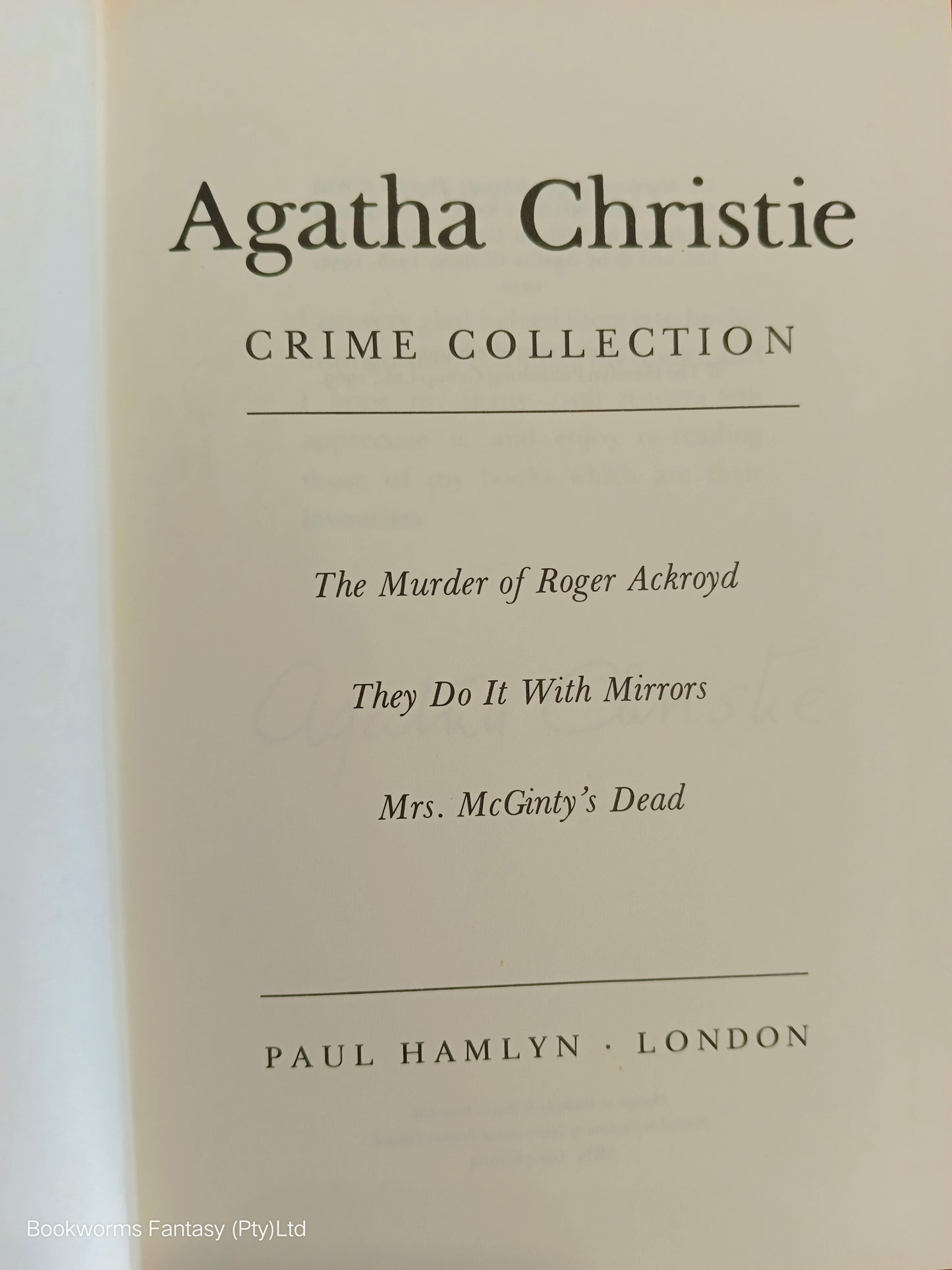 Agatha Christie Crime Collection by Agatha Christie (FIRST EDITION)