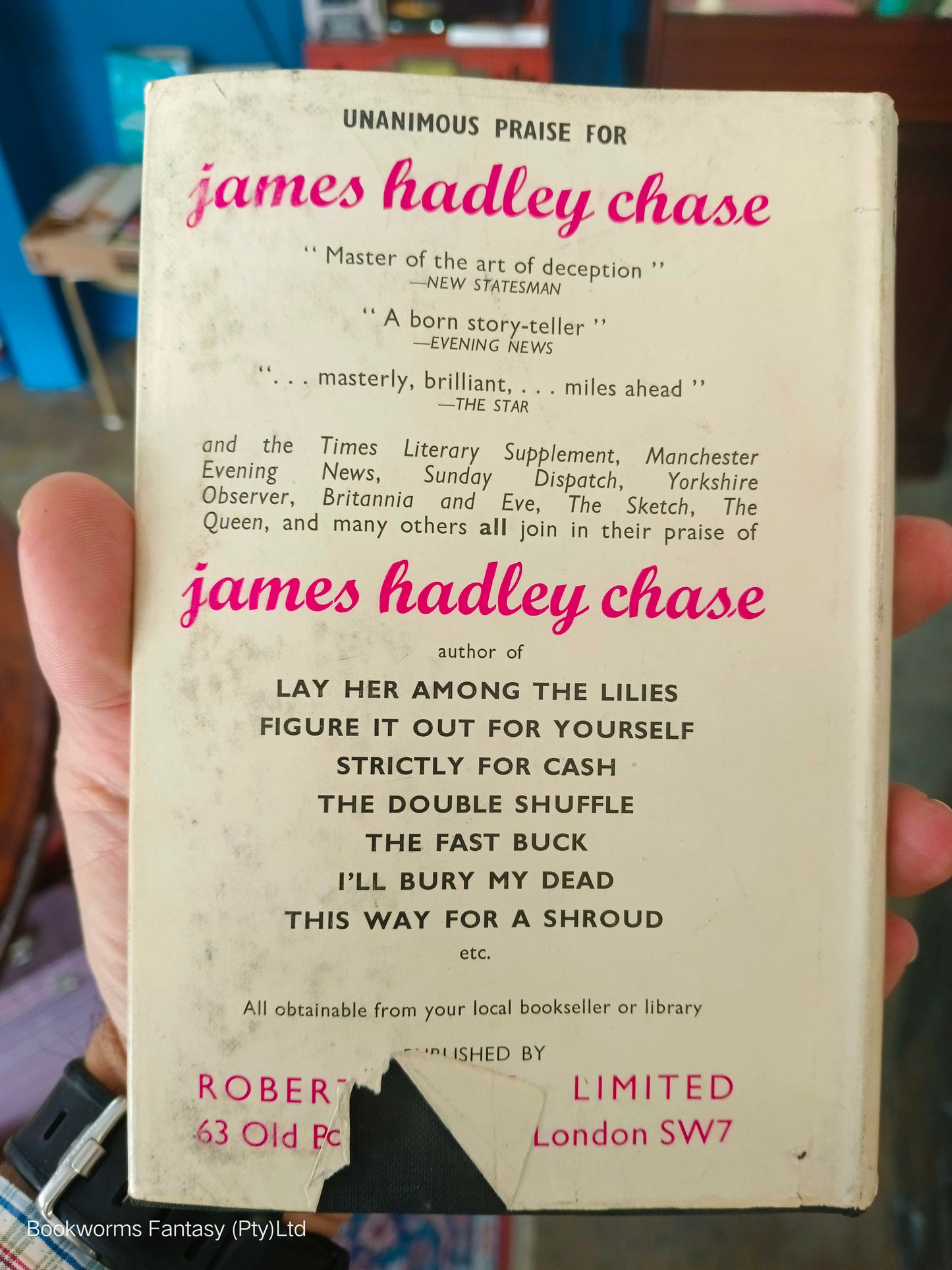 You're Lonely When You're Dead by James Hadley Chase