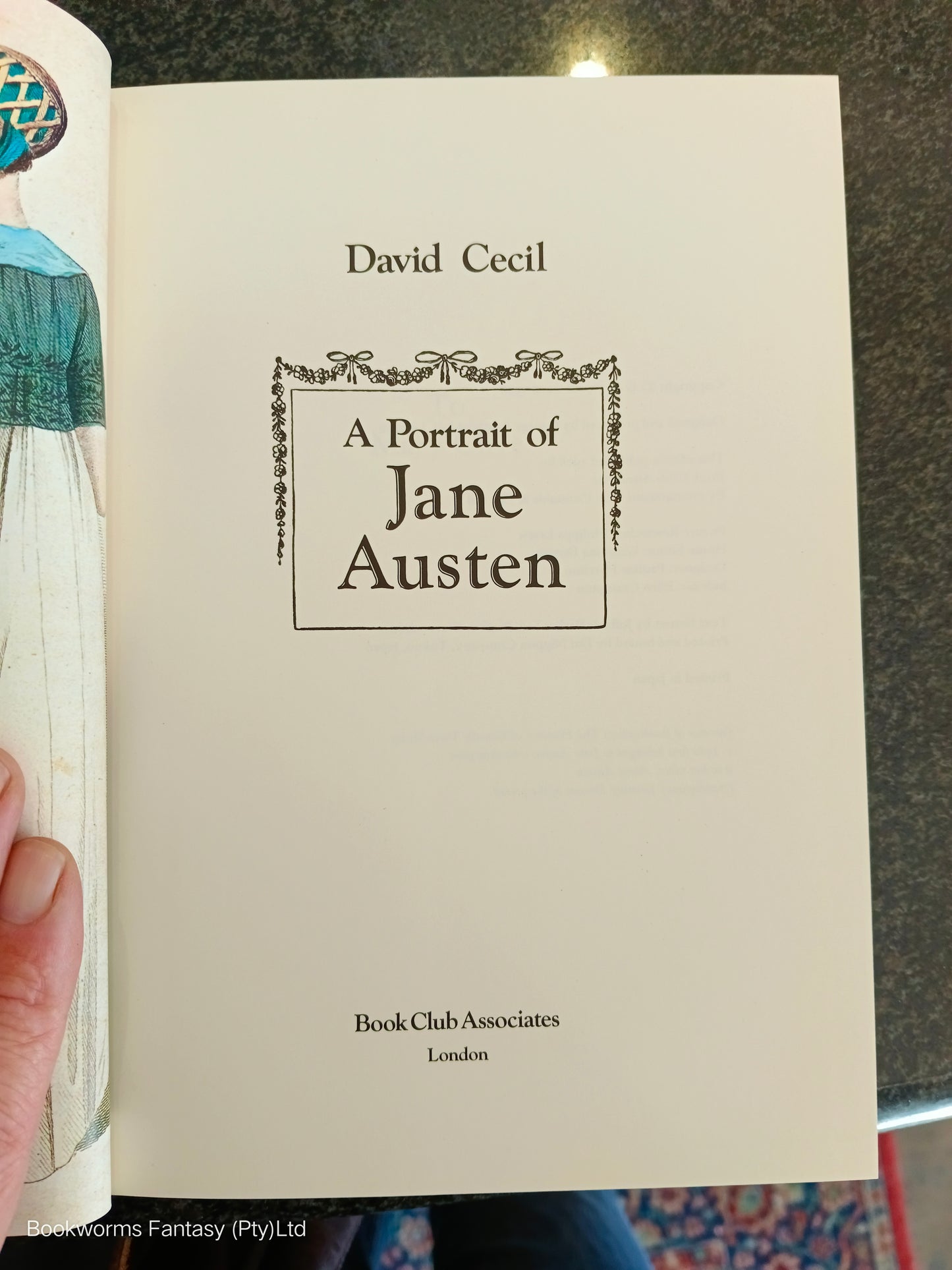 A Portrait of Jane Austen by David Cecil