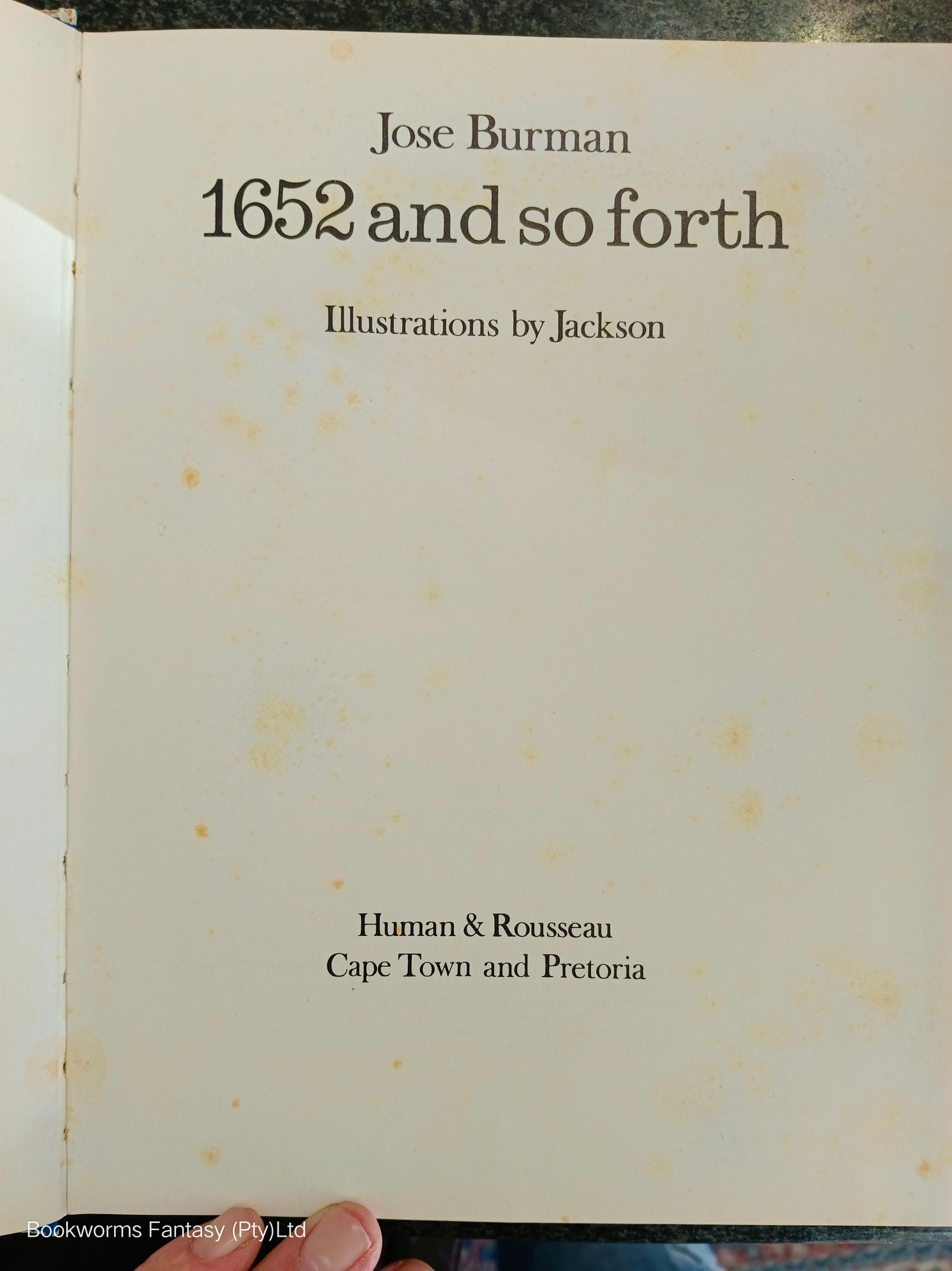 1652 and So Forth by Jose Burman