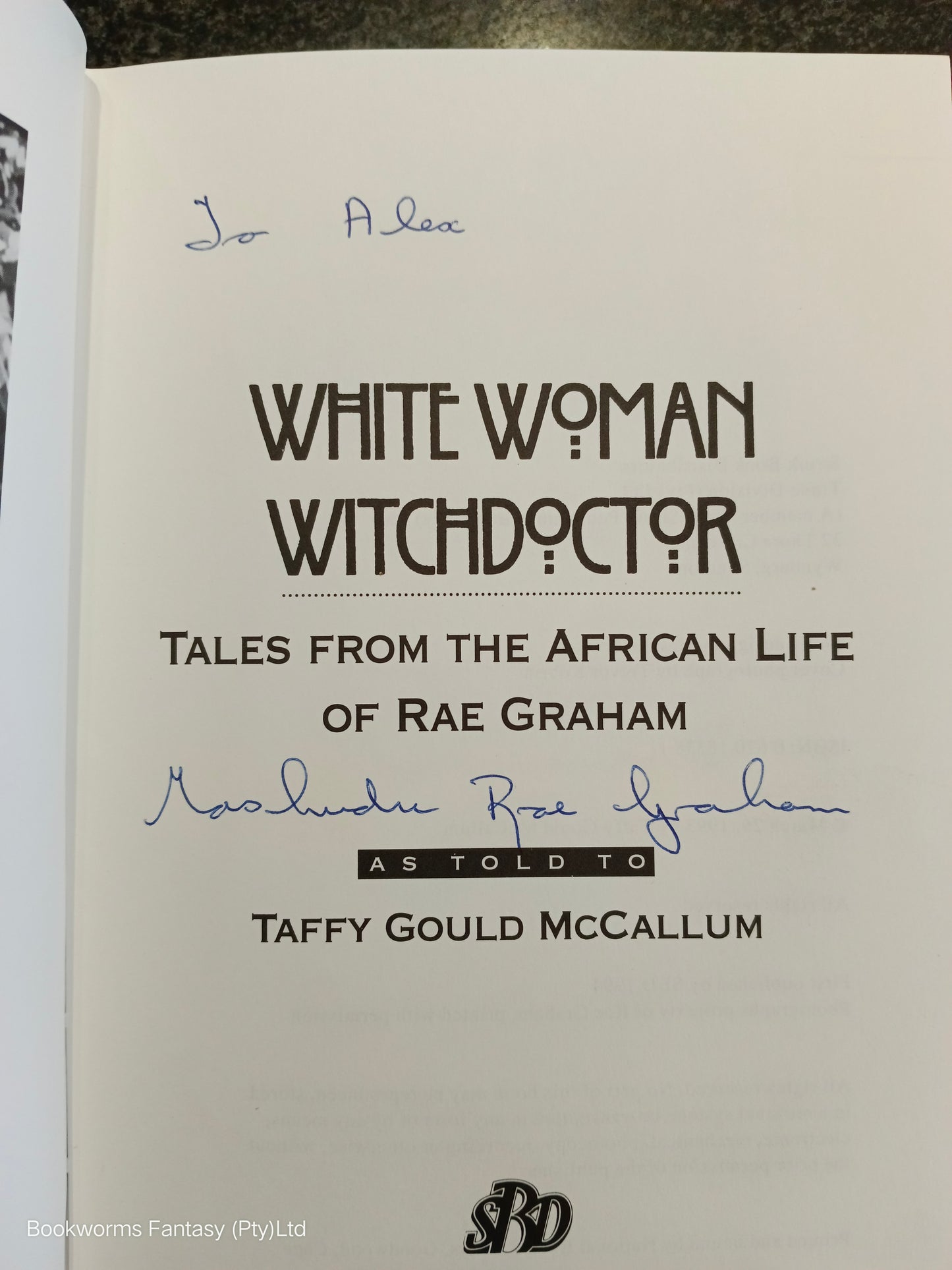 White Woman Witchdoctor by Taffy Gould McCallum (SIGNED 1ST EDITION)